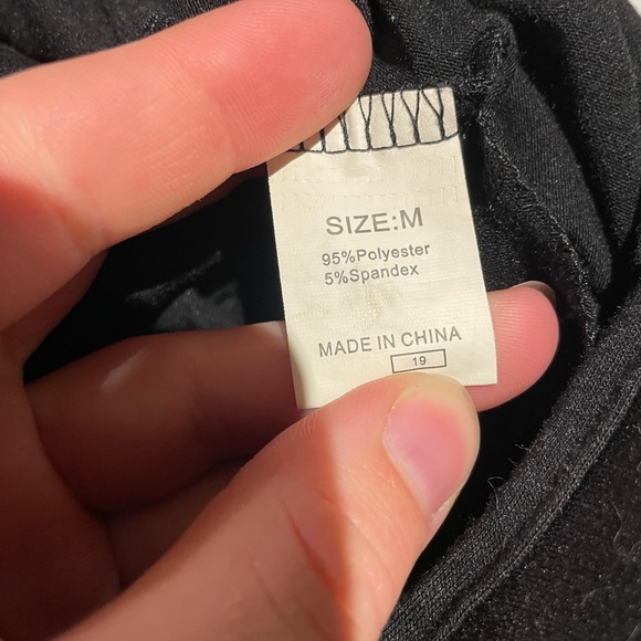 Unbranded Tank Top Jumpsuit Sleeveless Pockets Black Size Medium - Picture 4 of 4